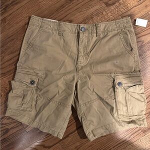 Men's Casual Tan Cargo Shorts